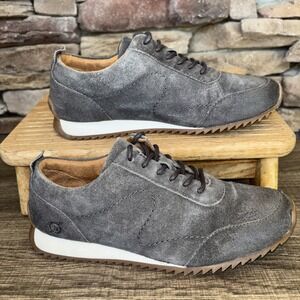 Born Womens Lynn Dark Grey Distressed Casual /Fashion Sneakers 7M Lightly Worn